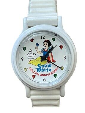 Disney Lorus Quartz Snow White Golden Anniversary Watch 1987 NIB Vintage